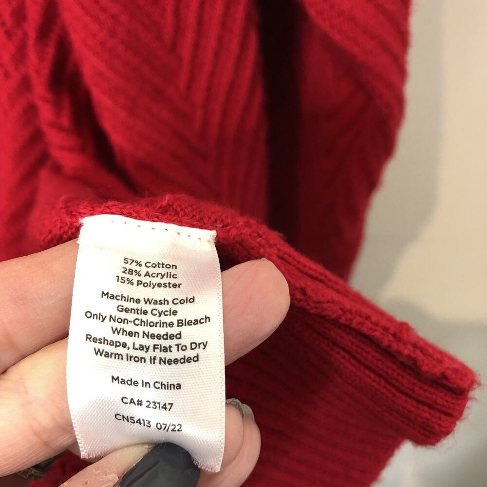 Talbots Plus Women's Open Front Chevron Pattern R… - image 4